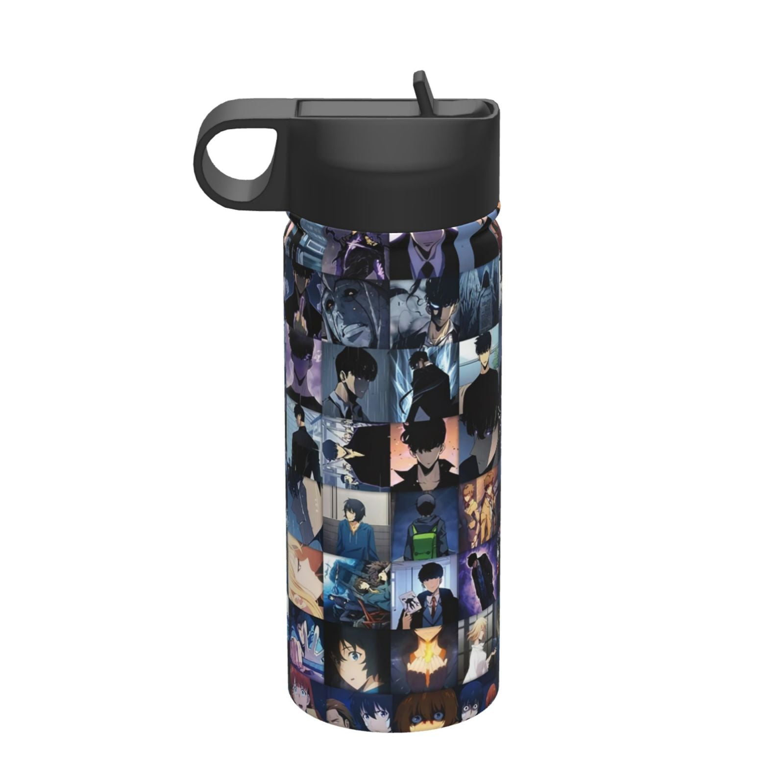 Solo Leveling Water Bottle, Cute Pattern Stainless Steel Vacuum