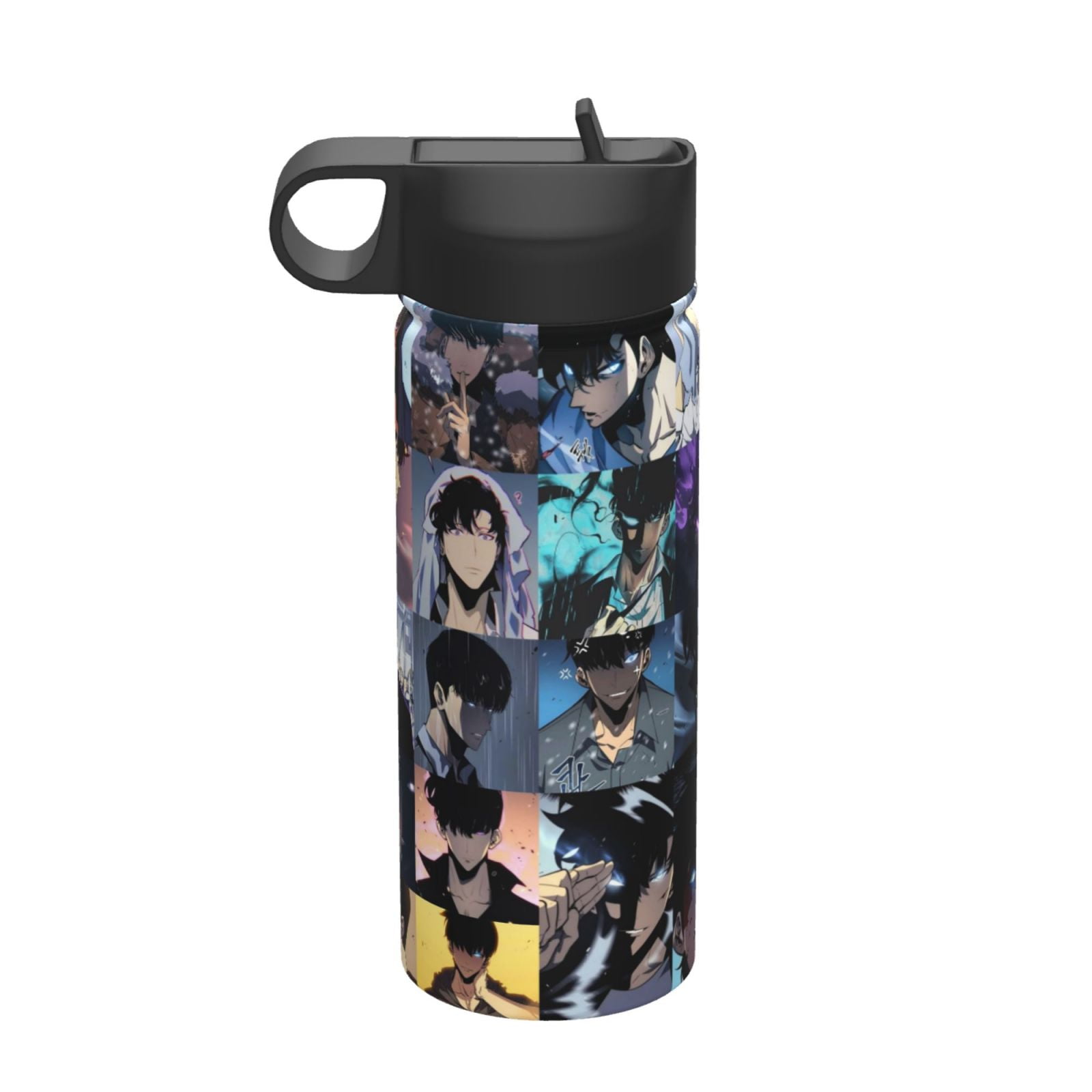 Solo Leveling Water Bottle, Cute Pattern Stainless Steel Vacuum