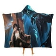 thumbnail image 1 of Solo Leveling Wearable Blanket Cloak Arctic Velvet Hooded Blanket Soft Fuzzy Hoodie Blanket Cape for Adults Kids 40"x50", 1 of 8