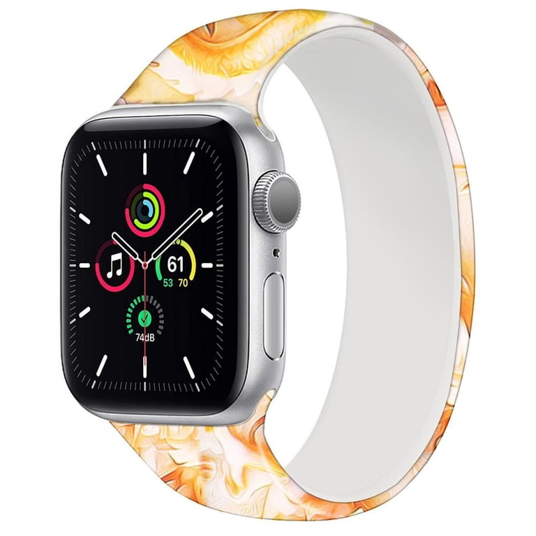 Printed Silicone Watch Band Compatible with Apple Watch Printed Silicone Band for Apple Watch - Unique Patterns  main image 3