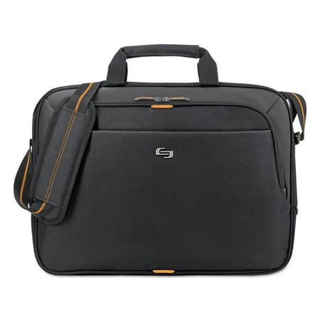 Solo New York - Urban Laptop Briefcase for 15.6" Laptop - Black/Orange