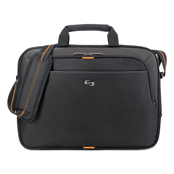 Solo New York Ace Slim Brief for 15.6" Laptop Tote, Black