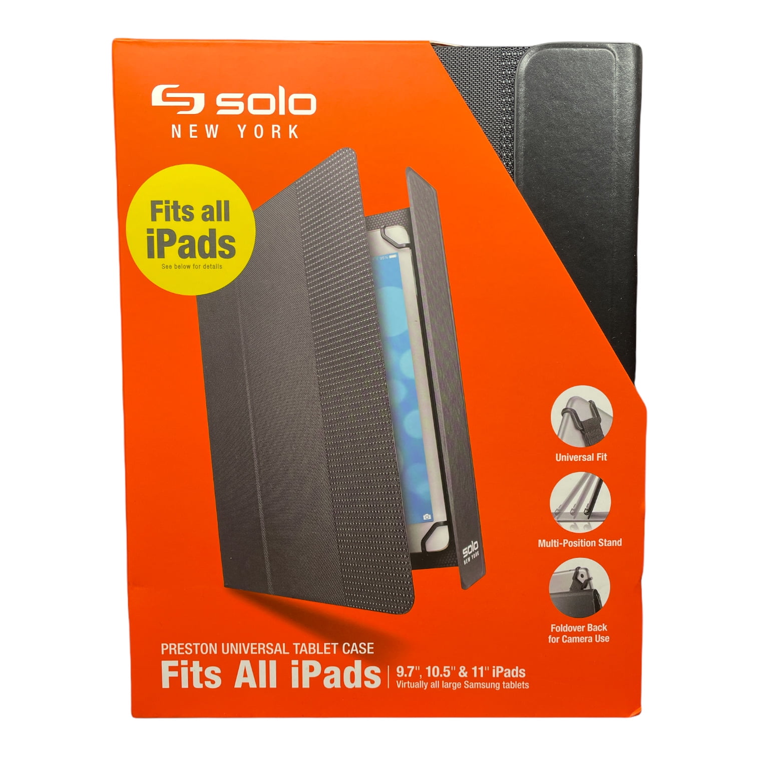 Solo New York Preston Universal Tablet Case in Black