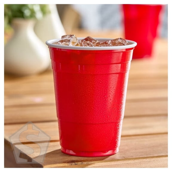 Solo P16R 16 oz. Red Plastic Cup - 1,000/Case