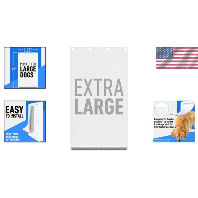 Solo Pack XL Dog Door Flap AllWeather Performance for Your Pet's