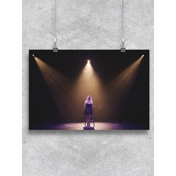 Solo Performer On The Stage. Poster -Image by Shutterstock