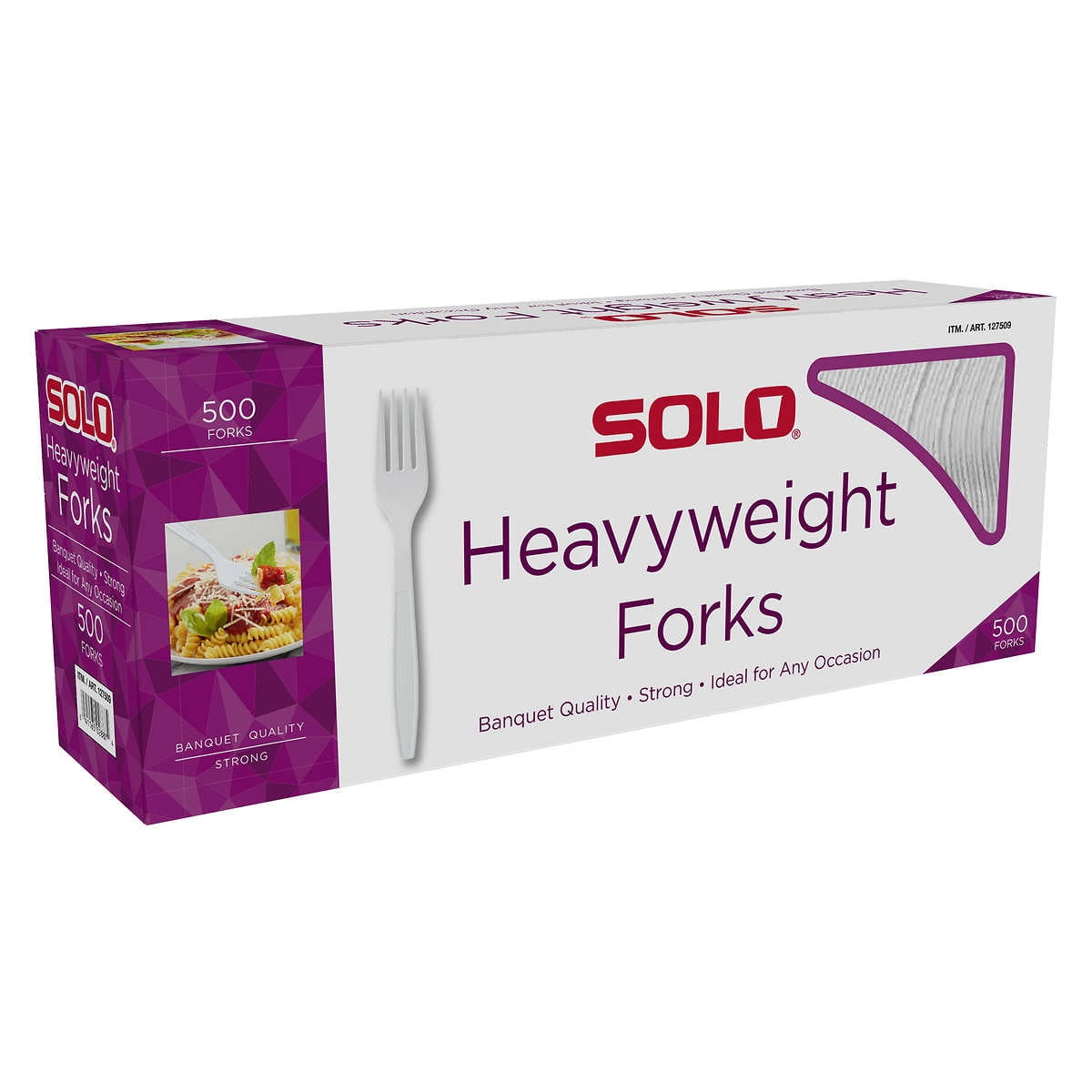 Solo Plastic Forks, White, 500 Ct