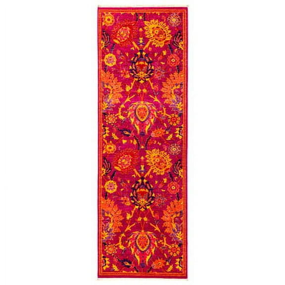 Solo Rugs One-of-a-kind Eclectic Hand-knotted Runner Rug 2' 8" x 7' 10"