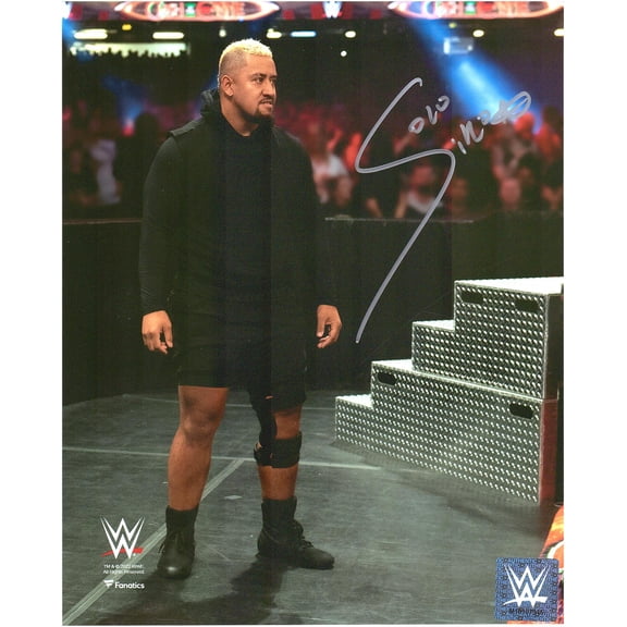 Solo Sikoa WWE Autographed 8" x 10" Clash at the Castle Debut Photograph - Fanatics Authentic Certified