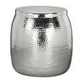 thumbnail image 1 of ZUO Solo Modern Style Aluminum Material Side Table in Nickel Finish, 1 of 5