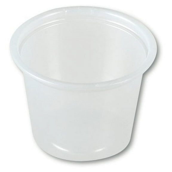 Solo Souffle Cup Translucent Plastic Disposable 1 oz., 2 Cases of 2500