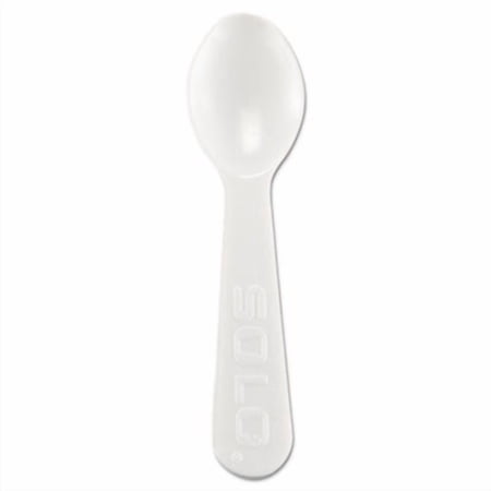 Solo® Spoons, f/Tasting, Plastic, 3000/CT, White (SCC00080022)