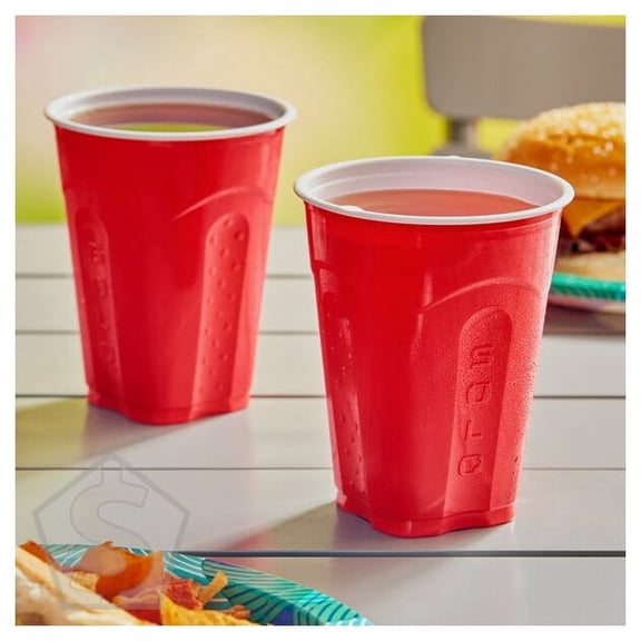 Solo Squared 18 oz. Red Plastic Cup - 600/Case