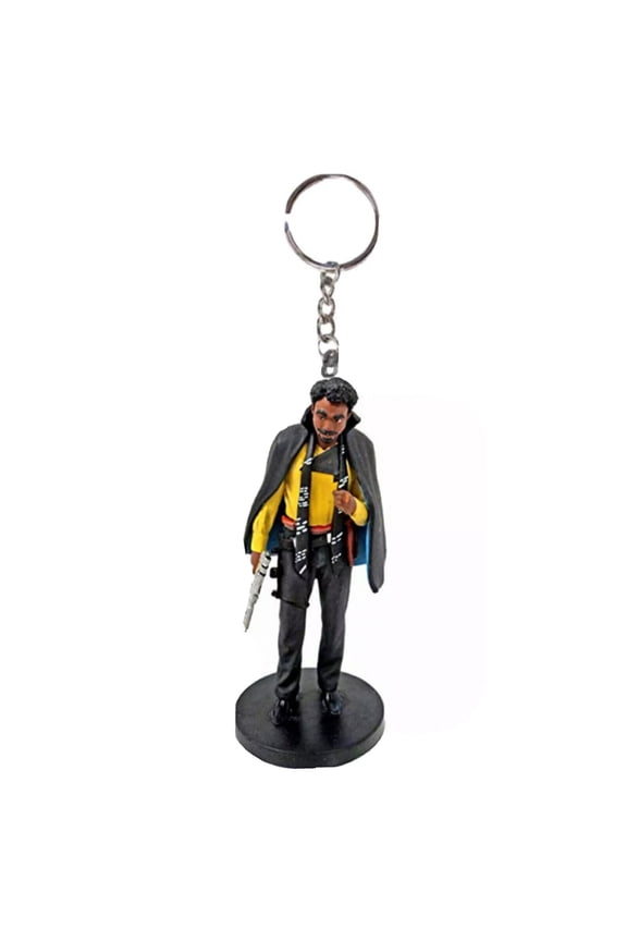 Solo Star Wars Lando Calrissian Key Ring Keychain Pvc Figure Charm Figurine New