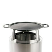Solo Stove Bonfire Griddle + Hub ، أدوات طهي من الحديد الزهر مع محور من الفولاذ المقاوم للصدأ لارتفاع 8 ، إضافة إلى حفرة النار Bonfire ، الوزن 19.5 رطل ، قطر سطح الطهي 17.75