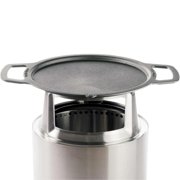 Solo Stove Bonfire Griddle + Hub, Cast Iron, Stainless Steel Hub, 17.75 in, 19.5 lb