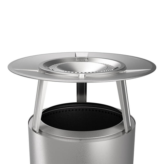 Open Box Solo Stove Bonfire Heat Deflector, With 3 Detachable Legs, Accessory for Bonfire Fire Pit, Captures and redirects warmth, 304 Stainless Steel, height: 7 in, diameter: 25 in, 7 lbs