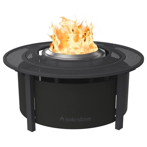 Solo Stove 42 in Bonfire and Ranger Fire Pit Surround Tabletop, Black