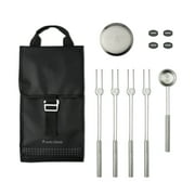 Solo Stove Mesa Accessory Pack | Incl. 4 Stainless Steel Mini Sticks + Stick rests, Pellet Scoop, Mesa Lid, Carry Case, Accessories for Outdoor Fire pit, 8.8 x 16 in, 2.2 lbs