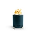 thumbnail image 1 of Solo Stove Mesa Tabletop Fire Pit with Stand | Low Smoke Outdoor Mini Fire for Urban & Suburbs | Fueled by Pellets or Wood, Safe Burning, Stainless Steel, With Travel Bag, 6.9 x 5.1 in, 1.4lbs, Blue, 1 of 7