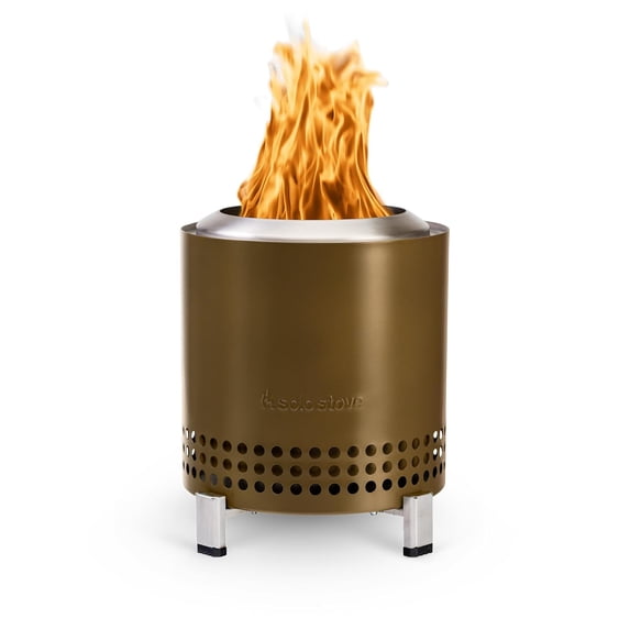 Solo Stove Mesa XL, 7 Inch Tabletop Fire Pit with Stand - Smokeless, Stainless Steel Fire Pit for Camping, Outdoor & Patio- Wood Burning or Pellet Fueled Portable Bonfire, 2.3lbs, Bonze