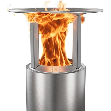 Solo Stove Mesa XL Heat Deflector, with 3 Detachable Legs, Accessory for Mesa XL Fire Pit, Captures and redirects Warmth, 304 Stainless Steel, (HxDia) 6 x 10.5 in, 1.4 lbs