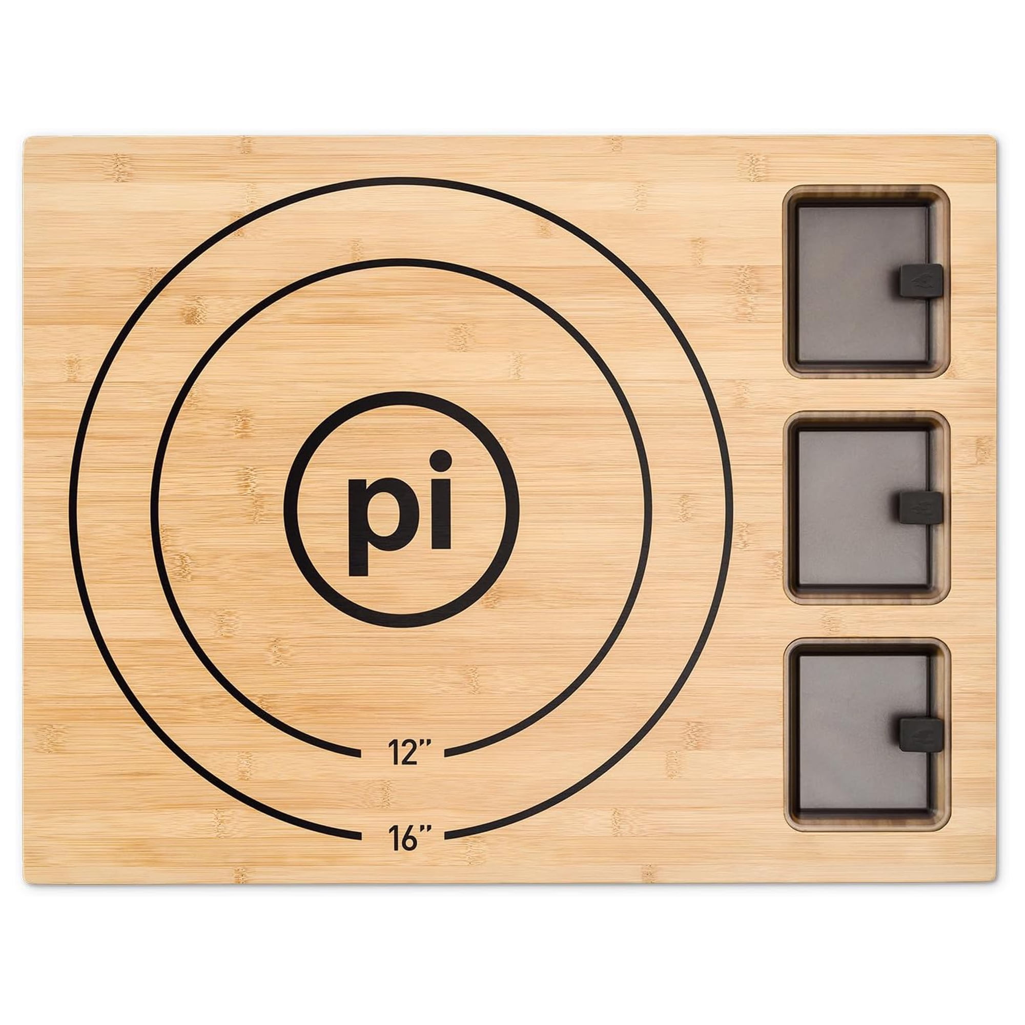 Solo Stove Pi Cutting Board with Containers & Lids, Large Food Prep Chopping Cutting Board