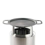 Solo Stove Ranger Griddle + Hub, Cast Iron Cookware with Stainless steel Hub for 6.5” Elevation, Addition to Ranger fire pit, Weight: 14.5lbs , Cooking surface diameter 14.25"
