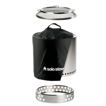 Solo Stove Ranger Shelter Backyard Bundle - Ultra Portable Smokeless Fire Pit for Backyard, Outdoors, Travel, Camping, Biking, Trail Hiking and Trekking