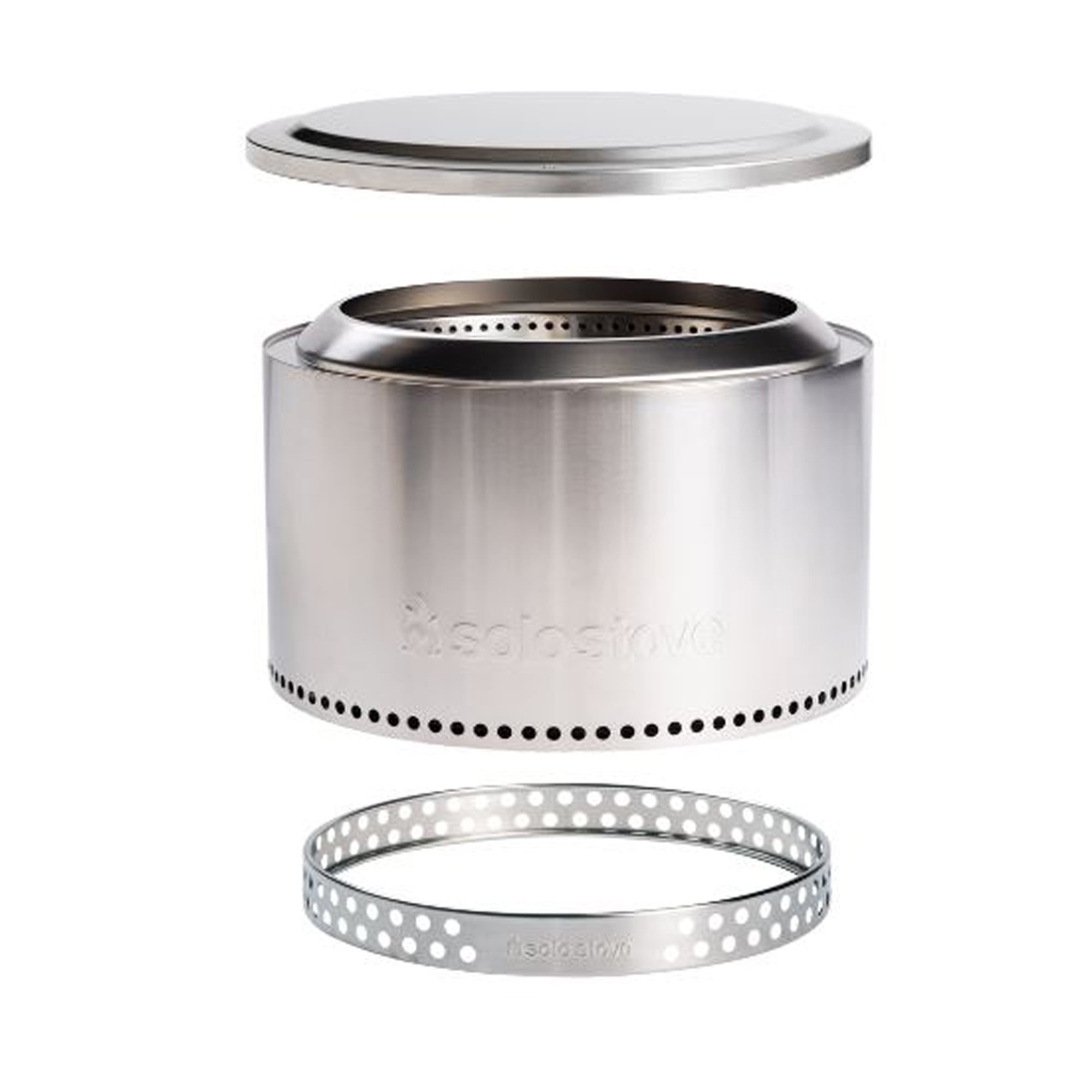 Solo Stove Yukon Essential Bundle | Portable Smokeless Fire Pit Stainless  Steel for Wood Burning, Incl. Yukon Fire Pit, Lid and Stand, Diameter:  27in, Height: 19.8in, Weight: 40.35lbs - Walmart.com