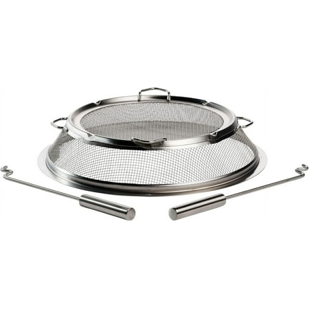 Solo Stove Yukon Shield - Durable Stainless Steel Spark Protector Mesh Screen for Fire Pits, Keeps Pops and Hot Embers Contained for Safe Outdoor Fires, Includes Shield Removal Tools