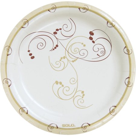 Solo Symphony Medium-weight 8.5" Paper Plates - Serving - Multi - 125 / Pack | Bundle of 5 Packs
