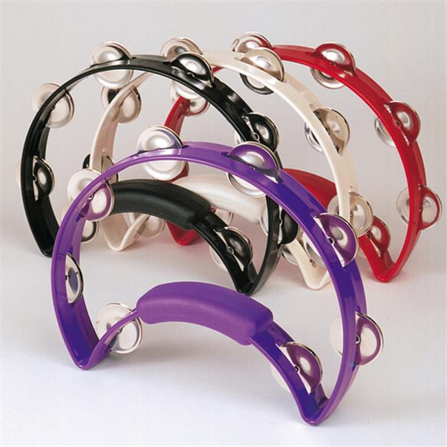 Solo Tambourine with Nickel Jingles, Purple