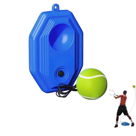 Solo Tennis Trainer Rebound Ball Set, Tennis Buddy Trainer, Tennis Training Equipment Ball with String, Tenniss Practice Rebounder At Home, Multifunction Practice Rebounder for Backyard(Blue#4)