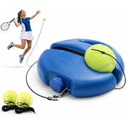 Solo Tennis Trainer Rebound Ball with String, Self Tennis Practice Training Kit with Fillable Base, Anti-Slip Tennis Bounce Back Trainer for Adults Beginners