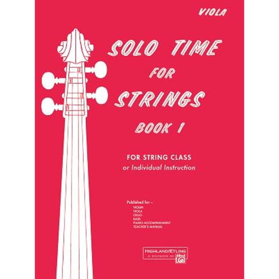 Pre-Owned Solo Time for Strings, Book 1: Viola (Paperback) 0739026798 9780739026793