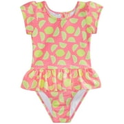 Solo Toddler Girls 1-Pc. Lemons & Sunshine Printed Swimsuit – Pink, 4T