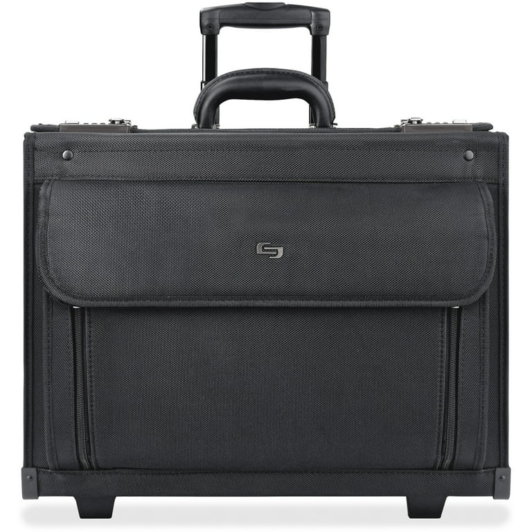 Solo USLB784 US Luggage Ballistic Rolling Computer Catalog Case, Black