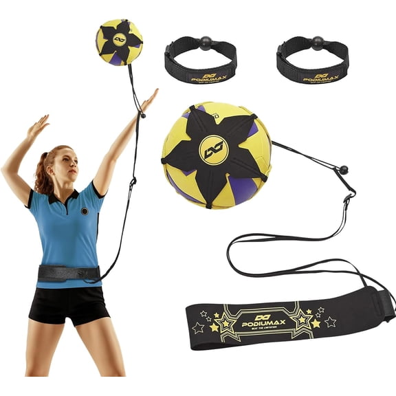 Solo Volleyball Training Equipment Aid, Improve Serving, Setting & Spiking Skills, for Beginners and Pro