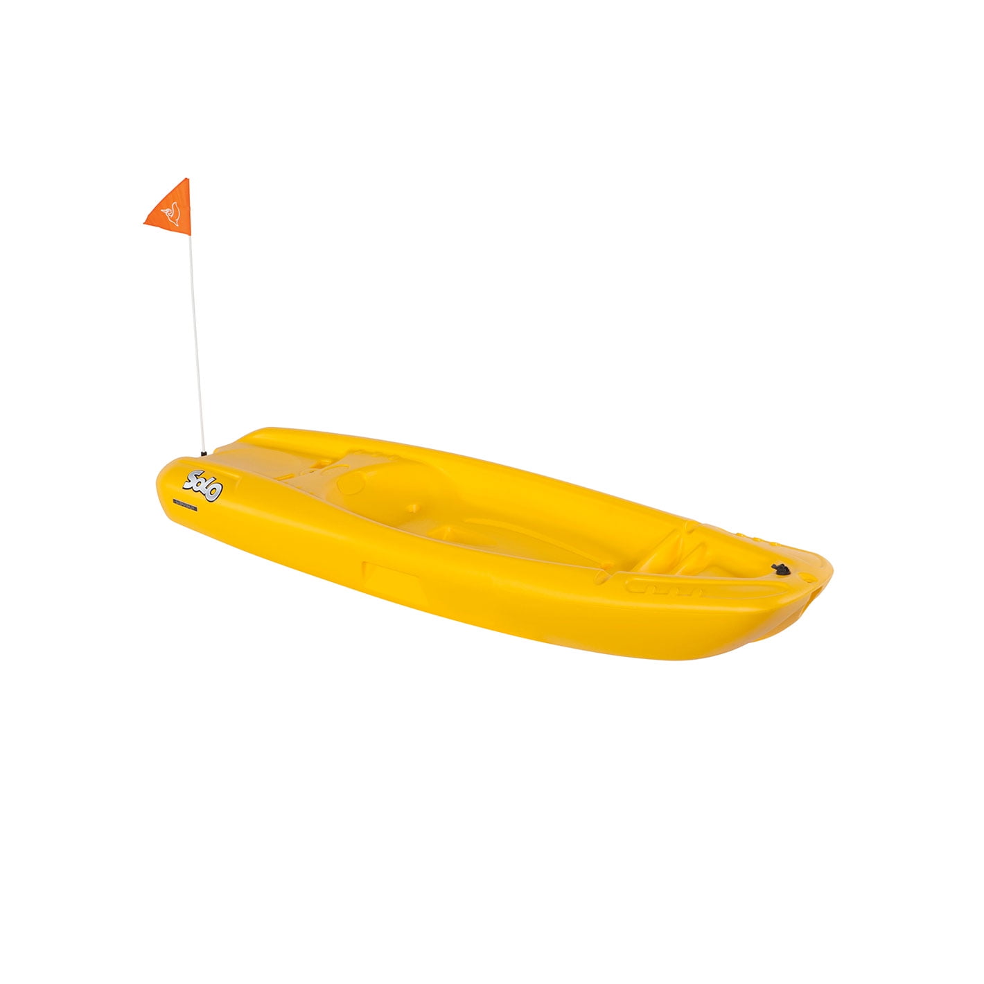 Solo kids kayak with paddle