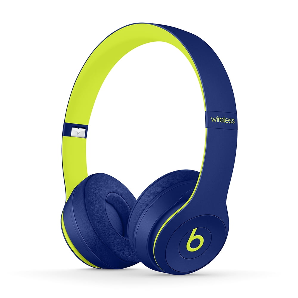 Tag et bad udredning gift Beats Solo3 Wireless On-Ear Headphones - Beats Pop Collection - Pop Blue -  Walmart.com