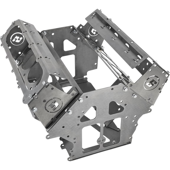 SoloSwap Gen V LT Mock Up Engine Long Block with Fabricated Heads, 12-Gauge Steel Lightweight Replica for Swap Fitment, Accepts LT Accessories for Mount & Header Test-Fitting