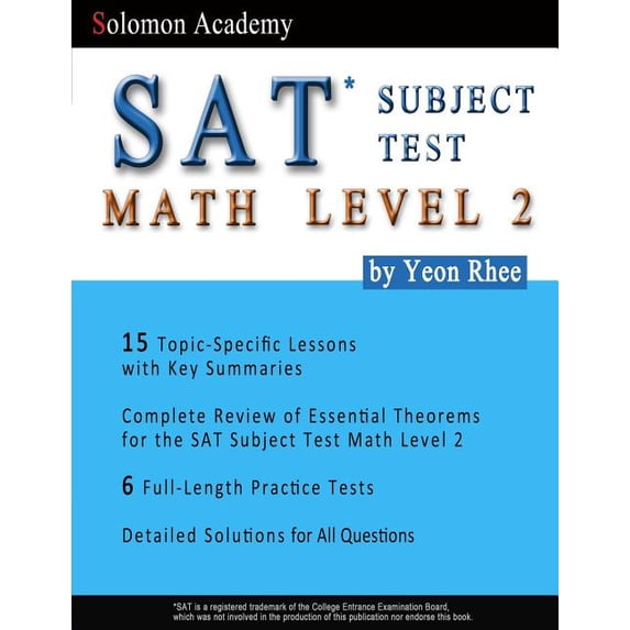 Solomon Academy's SAT Subject Test Math Level 2, (Paperback)