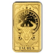 Solomon Islands 1/200 oz Gold Zodiac Ingot Taurus