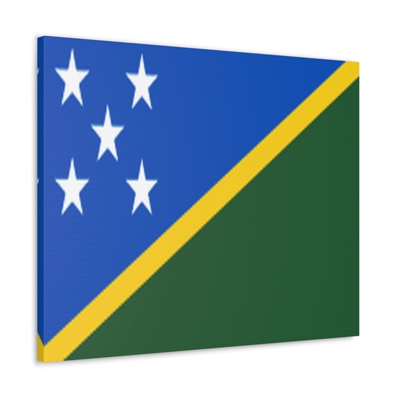 Solomon Islands Country Flag Canvas Vibrant Wall Art Unframed Home Decor