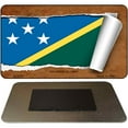 thumbnail image 1 of Solomon Islands Flag Scroll Novelty Metal Magnet M-9283 3.5" x 2" Magnet (M), 1 of 1