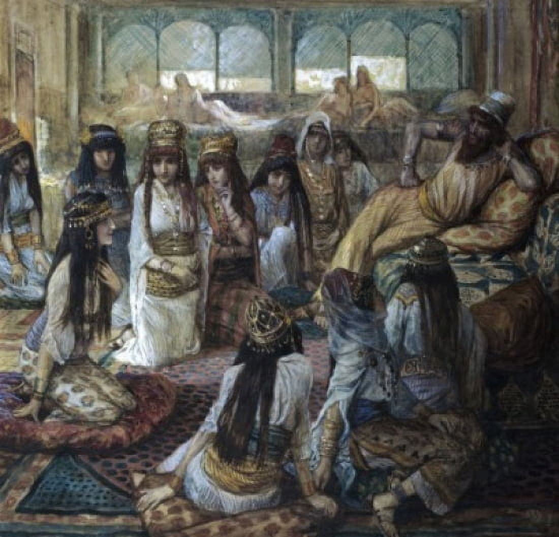 Solomon and His Harem James Tissot (1836-1902 French) Jewish Museum New York USA Canvas Art - James Tissot (18 x 24)