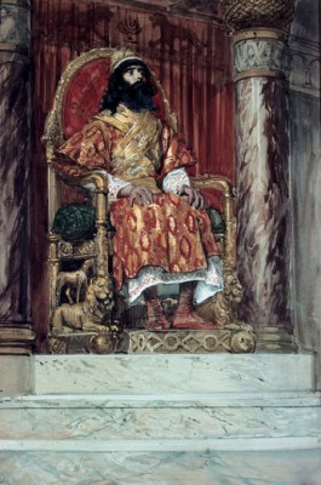 Solomon is Made King James Tissot (1836-1902 French) Jewish Museum New York City Canvas Art - James Tissot (18 x 24)