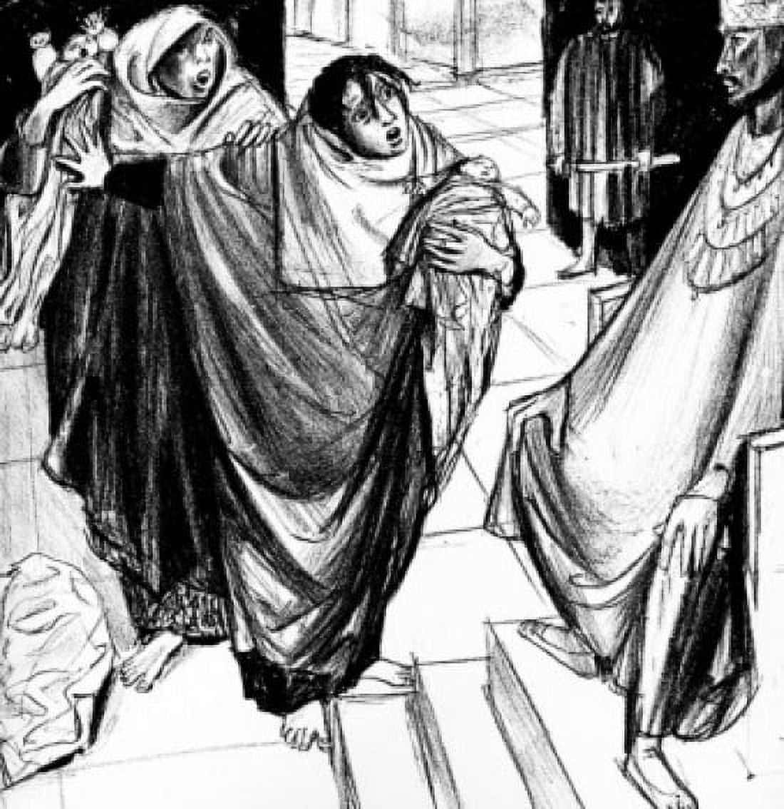 Solomons Judgment by Felix Hoffmann Canvas Art - Felix Hoffmann (24 x 36)
