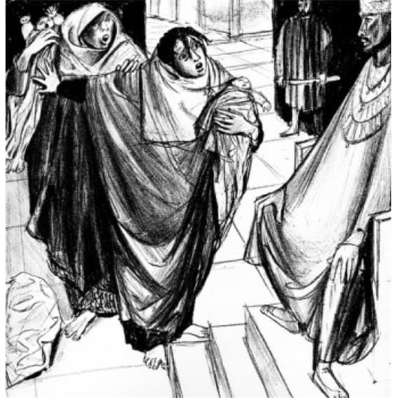 Solomons Judgment by Felix Hoffmann Poster Print 18 x 24 in.